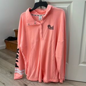 Victoria Secret PINK sz large quarter fleece